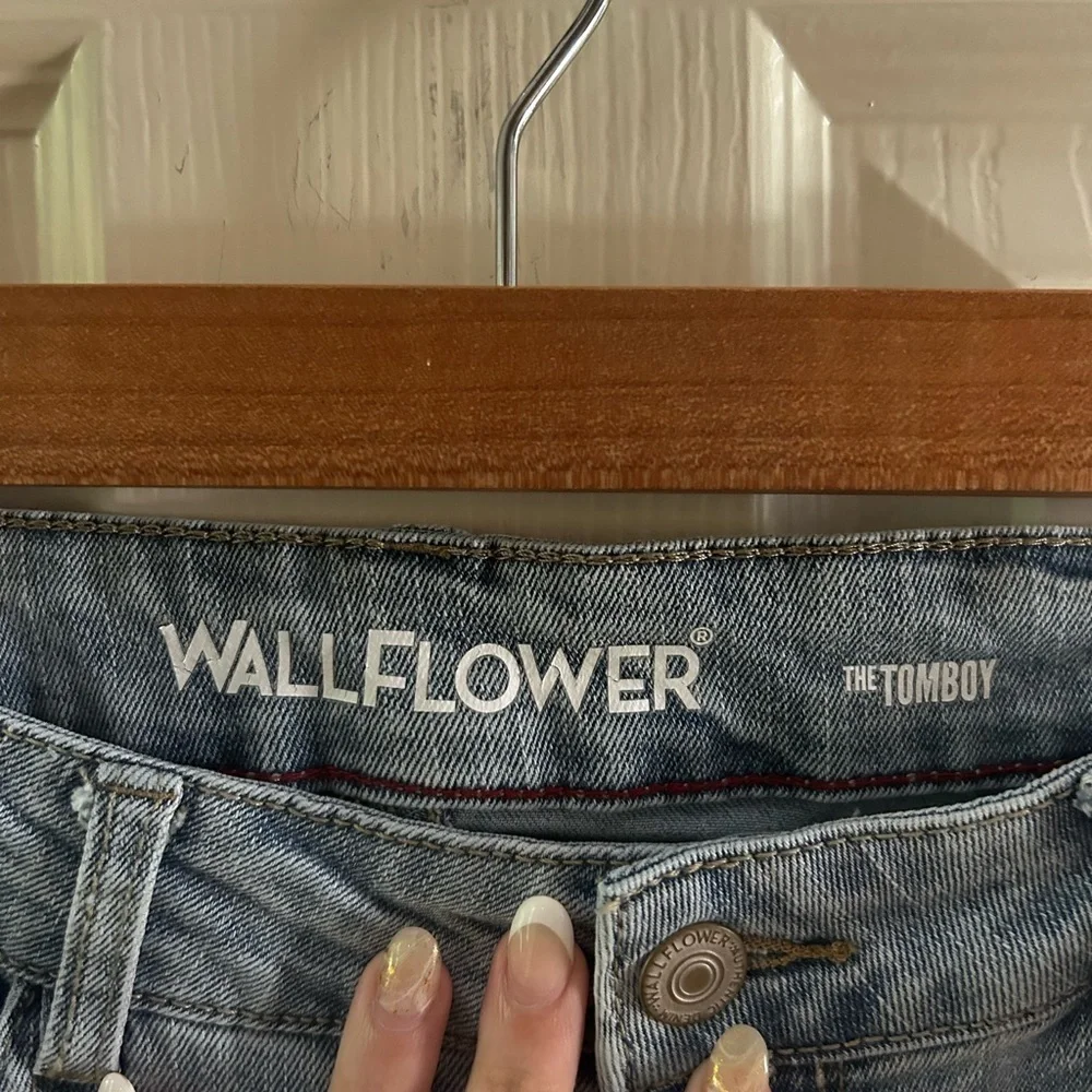 Wallflower Blue Skinny Ripped Jeans